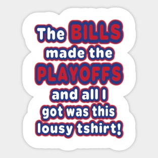 The Bills made the playoffs! Sticker